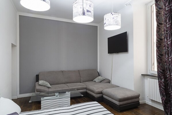 Apartment, 2 Bedrooms | Living area | Flat-screen TV - La Dimora del Ducale by Wonderful Italy (Genoa)