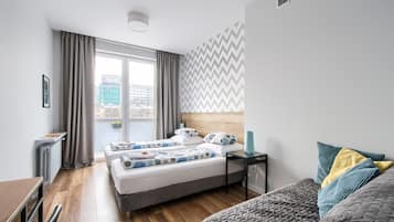 Apartamento luxo, 2 quartos, vista para a cidade | 2 quartos, quartos à prova de som, ferros/tábuas de passar roupa