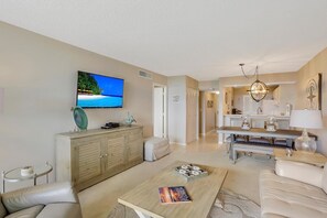 Condo, Multiple Beds (Condo in community with beach access,) | Living room - Condo in Community With Beach Access, Pool and Tennis (Marco Island)