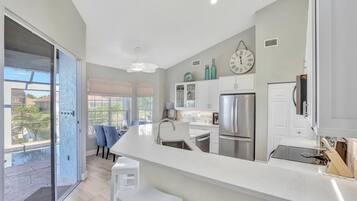 House, Multiple Beds (Lovely Pet-friendly waterfront home w) | Private kitchen | Oven, toaster