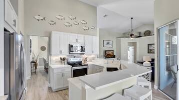 House, Multiple Beds (Lovely Pet-friendly waterfront home w) | Private kitchen | Oven, toaster