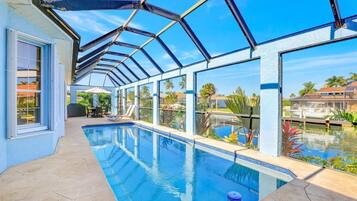 House, Multiple Beds (Lovely Pet-friendly waterfront home w) | Pool | A heated pool