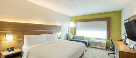 Värdeförvaringsskåp på rummet, skrivbord och arbetsyta för laptop