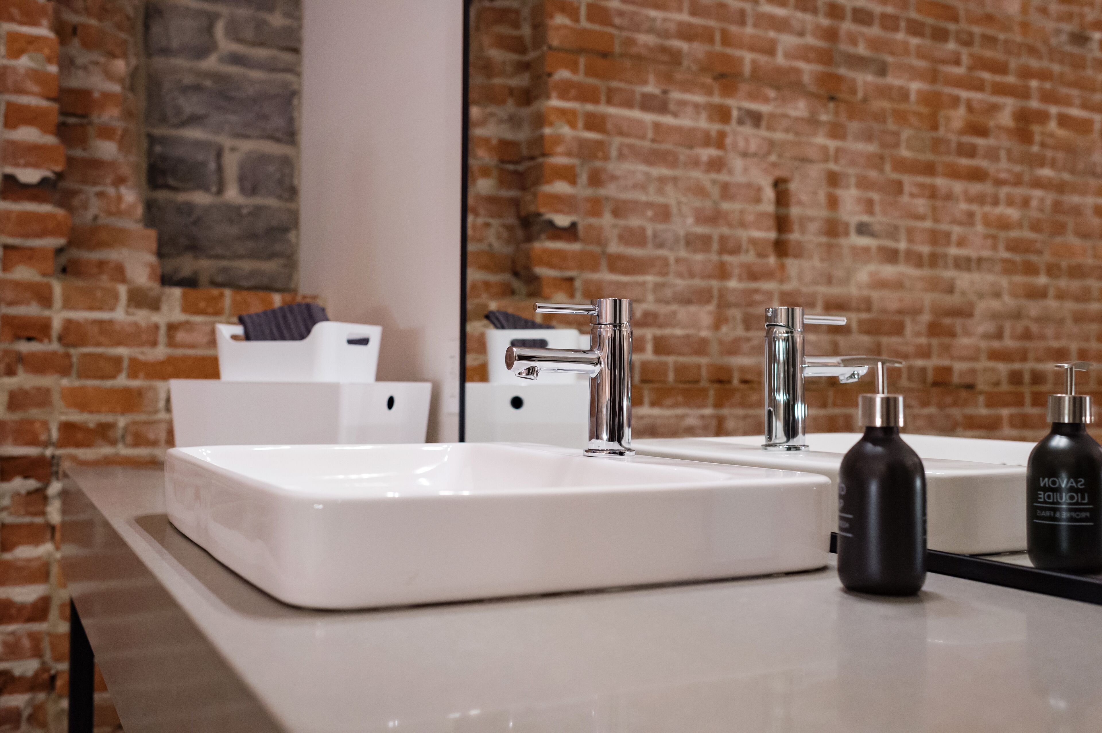 the vault suite | bathroom sink