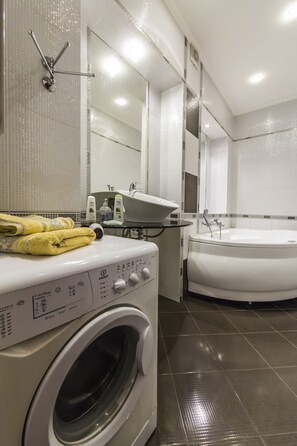 Handtücher, Seife, Shampoo