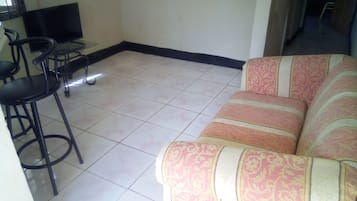 TV, DVD player, stereo