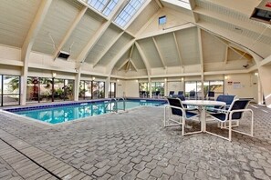 Indoor pool, a heated pool - Summer House 1201A | Direct Beach Front, East Corner | Endless Views and Updates! (Orange Beach)