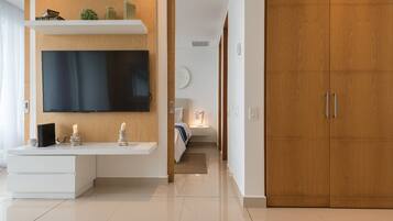 Classic Apartment, 1 Double Bed, Private Bathroom, Ocean View | Television