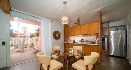 Gorgeous Mid-Century Cottage! Private Yard, Views, Fireplace, Walk to El Paseo!