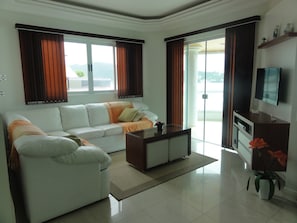 TV, DVD player, stereo