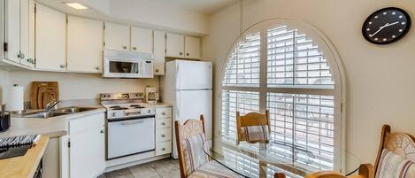 Microwave, oven, stovetop, dishwasher