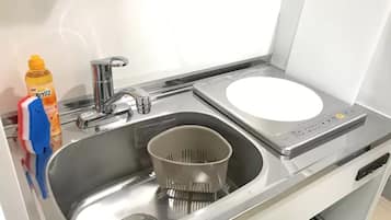 Basic Room (with Loft Bed) | Private kitchenette | Microwave, stovetop, electric kettle, griddle