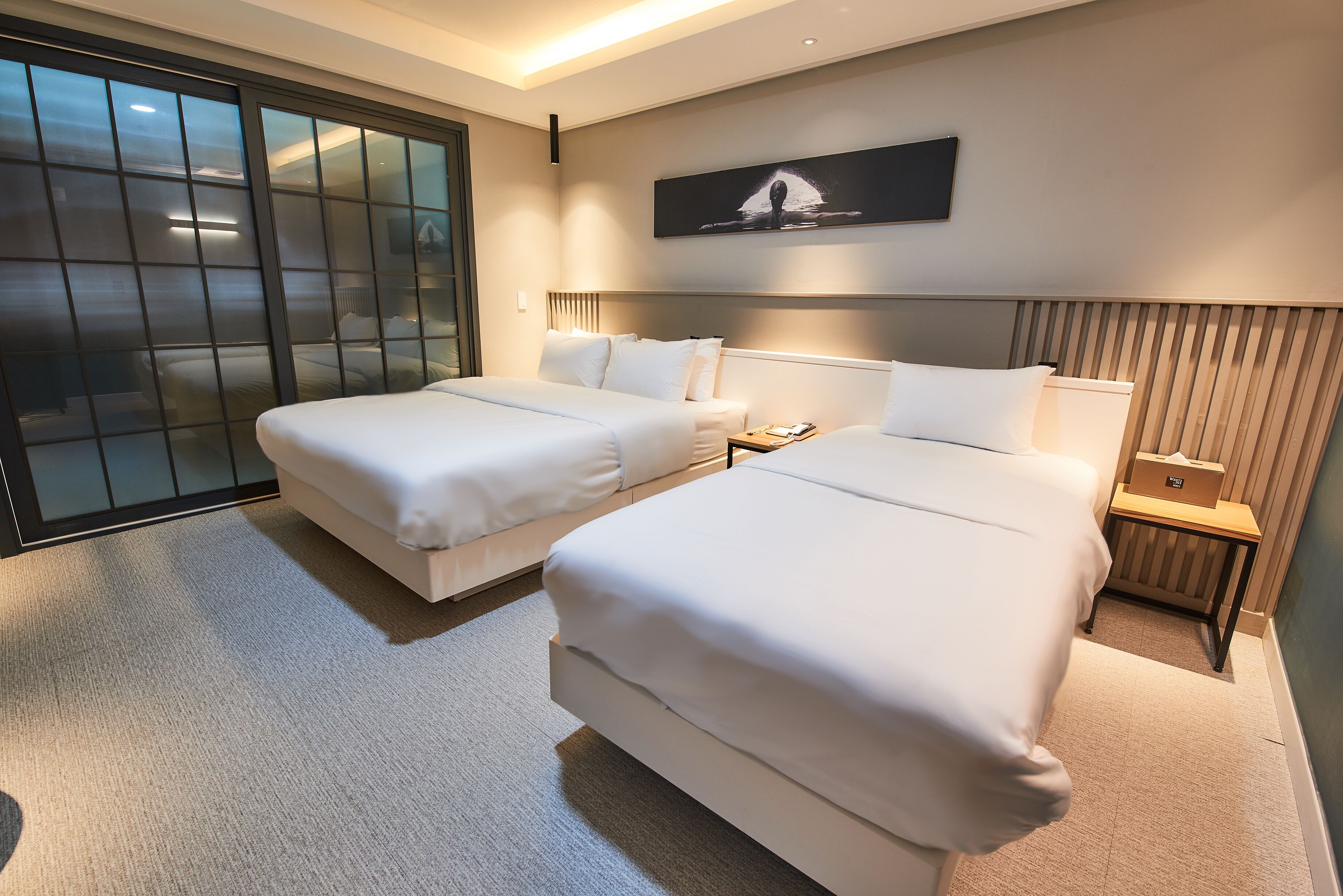 vip twin residence pension | premium bedding, memory-foam beds, minibar, individually decorated