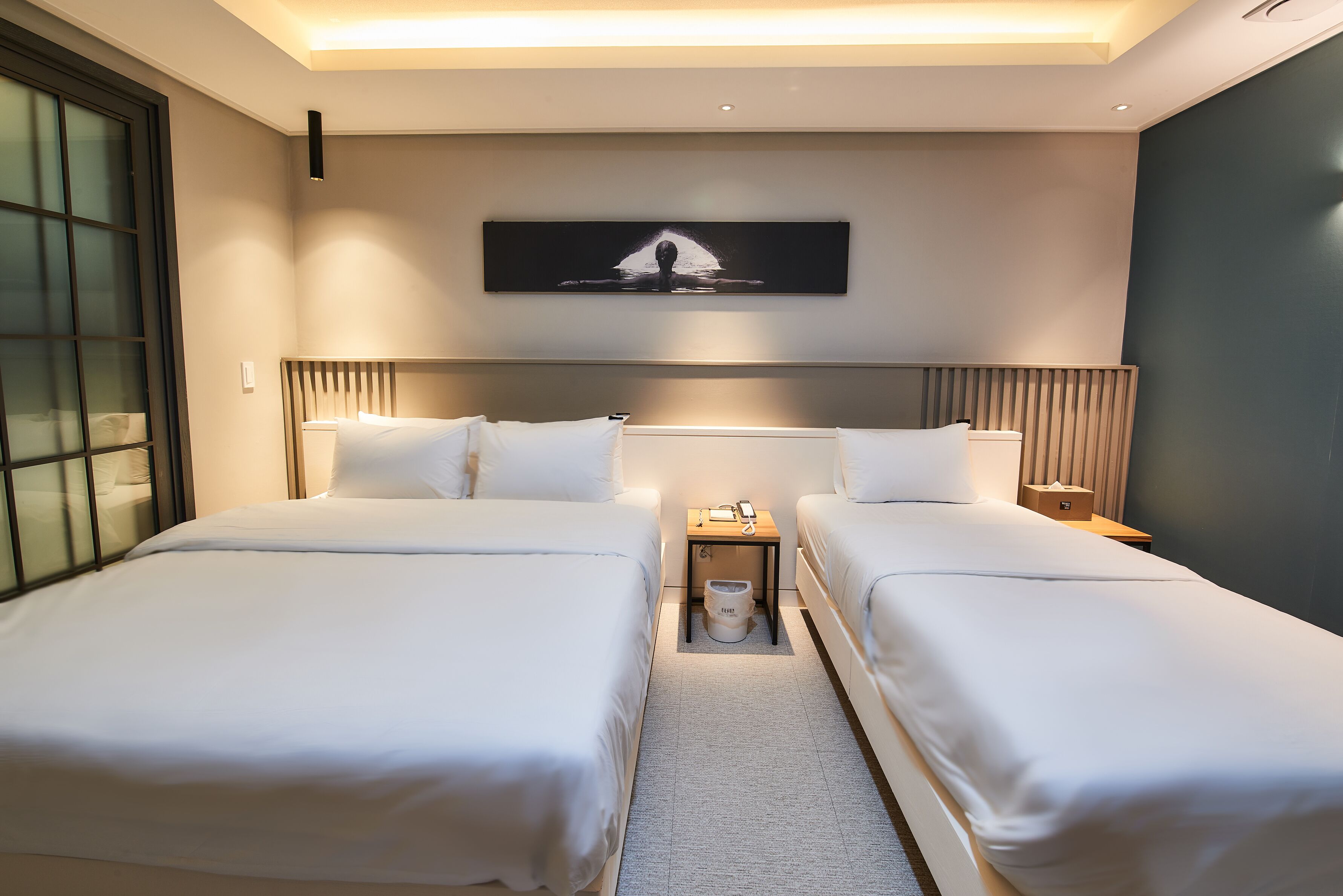 vip twin residence pension | premium bedding, memory-foam beds, minibar, individually decorated