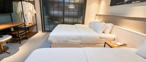 Premium bedding, memory-foam beds, minibar, individually decorated