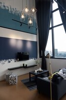 Apartment, 2 Bedrooms, Non Smoking, 2 Bathrooms | Living area | 43-inch LED TV with digital channels, TV, streaming services