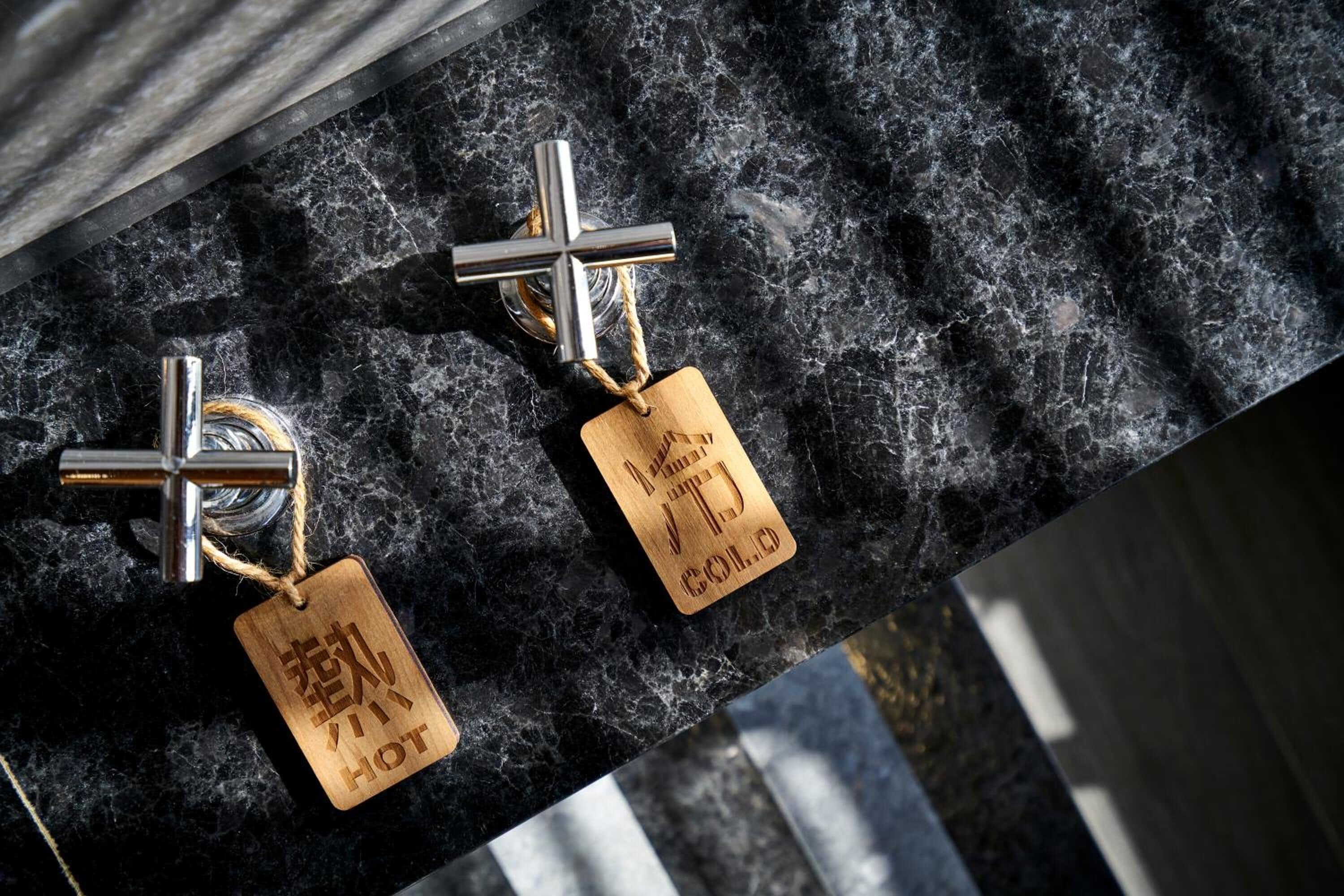 separate bathtub and shower, spring water bathtub, hair dryer, bathrobes