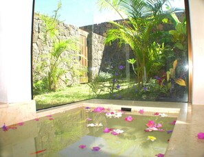 Villa | Bathroom | Hair dryer, towels