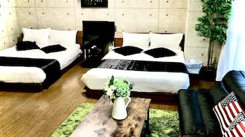Blackout curtains, iron/ironing board, free WiFi, bed sheets