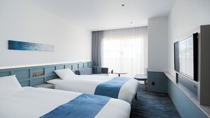 Standard Twin Room, Non Smoking | In-room safe, individually decorated, desk, laptop workspace - Lequ Okinawa Chatan Spa & Resort (Chatan)
