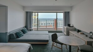 In-room safe, individually decorated, desk, laptop workspace - Lequ Okinawa Chatan Spa & Resort (Chatan)