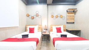 Twin kamer | Een bureau, gratis wifi