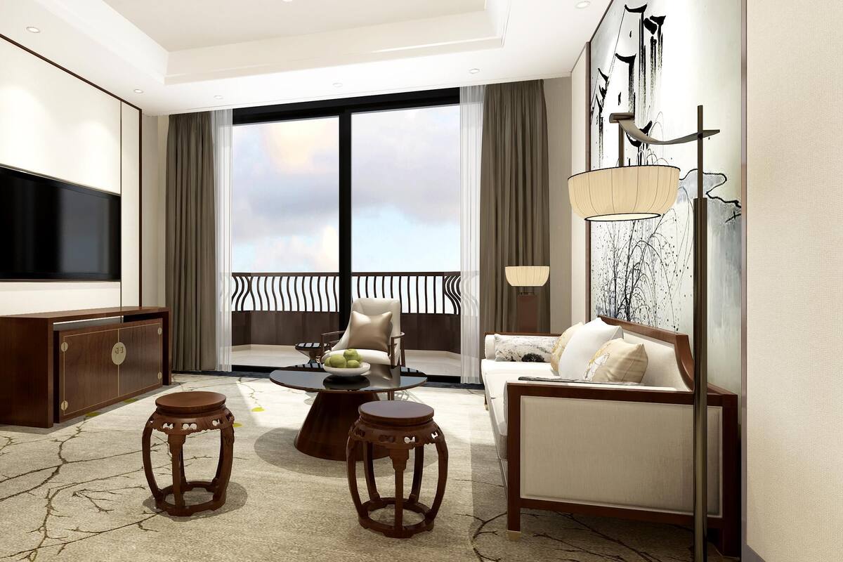 Deluxe Suite | Living area | LED TV