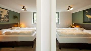 3 bedrooms, internet, bed sheets