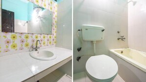 Douche, articles de toilette gratuits, serviettes fournies