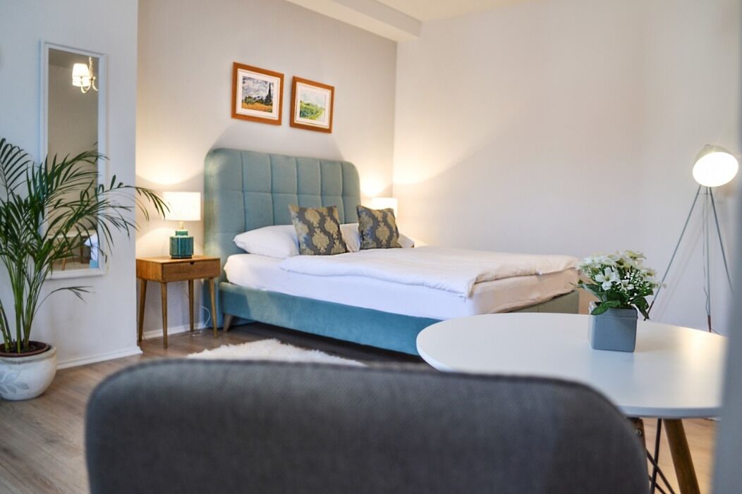 Estúdio | Quartos à prova de som, ferros/tábuas de passar roupa, berço de viagem