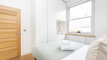 1 bedroom, iron/ironing board, travel crib, free WiFi