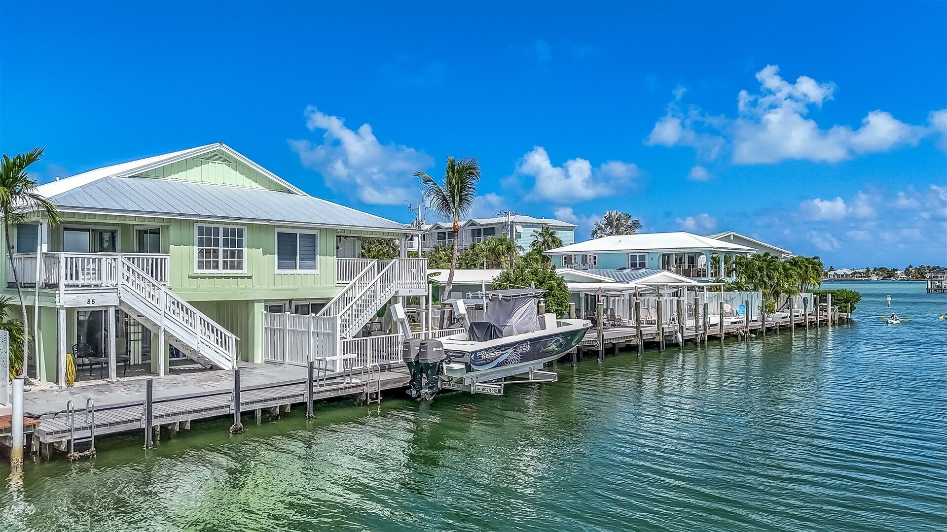 Coral Cottage:2-Bed, 2-Bath Half-Duplex with Dockage & Cabana Club