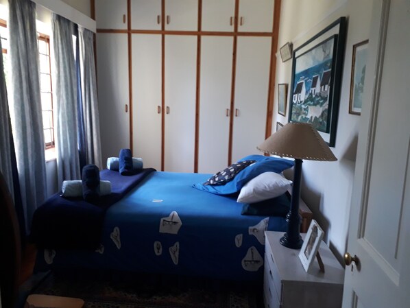 Desk, blackout drapes, iron/ironing board, free WiFi