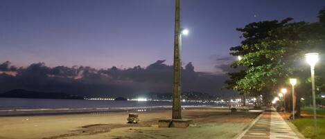 Beach nearby, sun-loungers