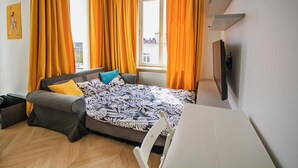 1 chambre, fer et planche à repasser, Wi-Fi gratuit