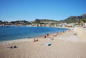 Vlak bij het strand