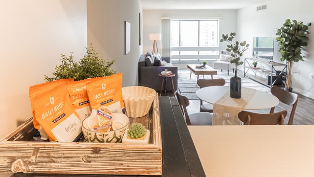 Flat-screen TV - The Luxe Suites of Alexandria (Alexandria)