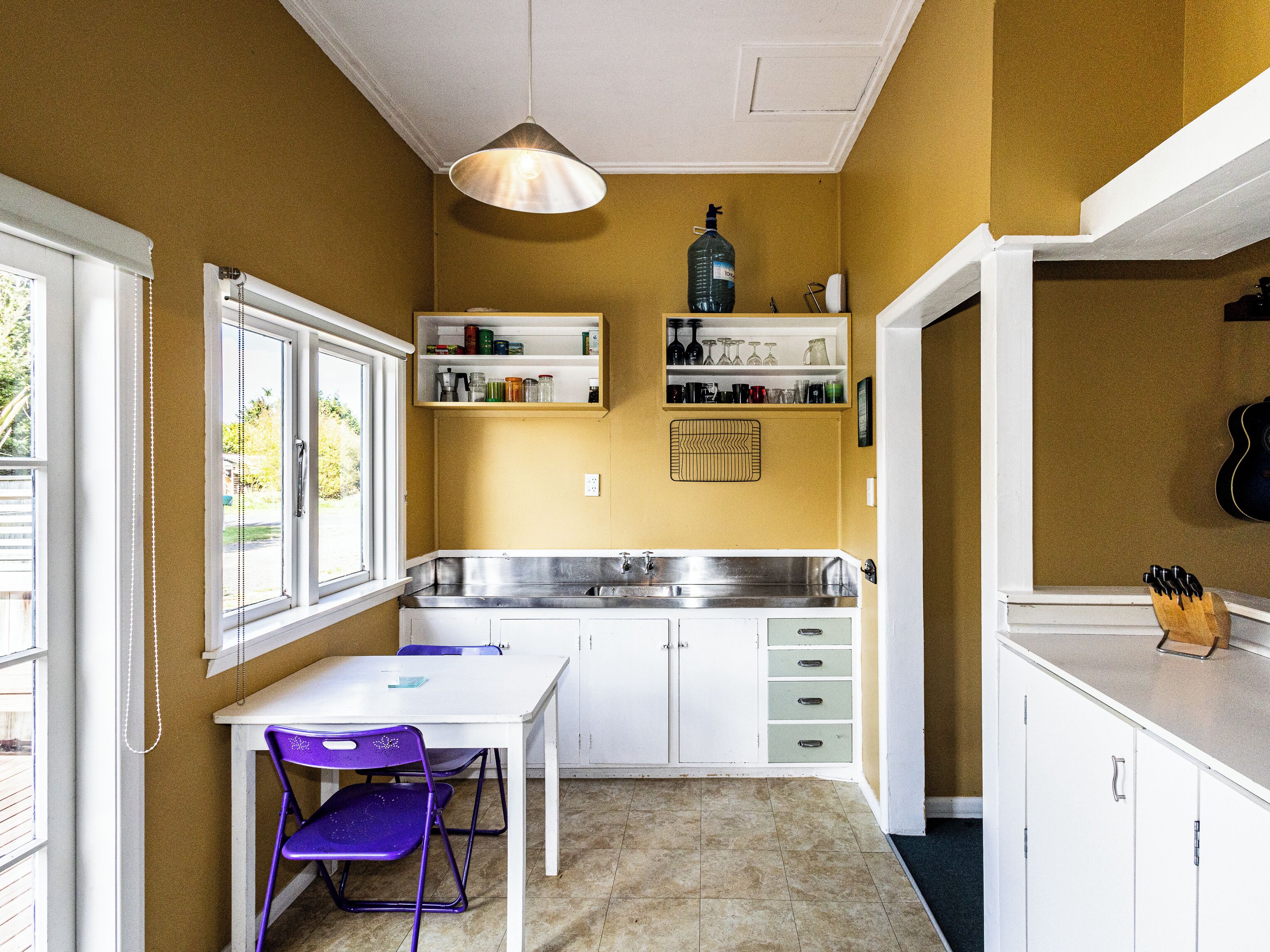 Fridge, microwave, oven, toaster