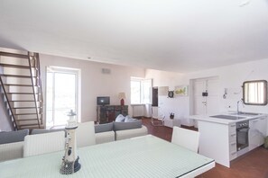 Apartment, 2 Bedrooms | Living area | TV