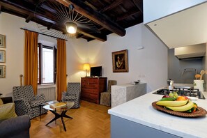 Apartment, 1 Schlafzimmer (Via Vittoria) | Wohnbereich