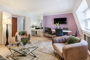 Three-Bedroom Apartment | Living area