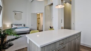 Classic Apartment, 1 Queen Bed | Bathroom | Combined shower/bathtub, hair dryer, towels - The Old Town Luxury Lofts (Wichita)