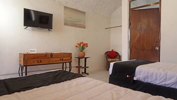 Habitación con 2 camas individuales | Wifi gratis y ropa de cama
