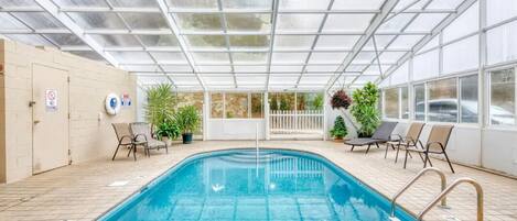 Indoor pool, a heated pool