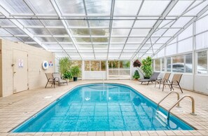 Indoor pool, a heated pool