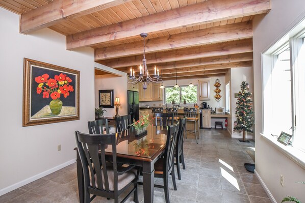 House, Multiple Beds, Fireplace | Private kitchen