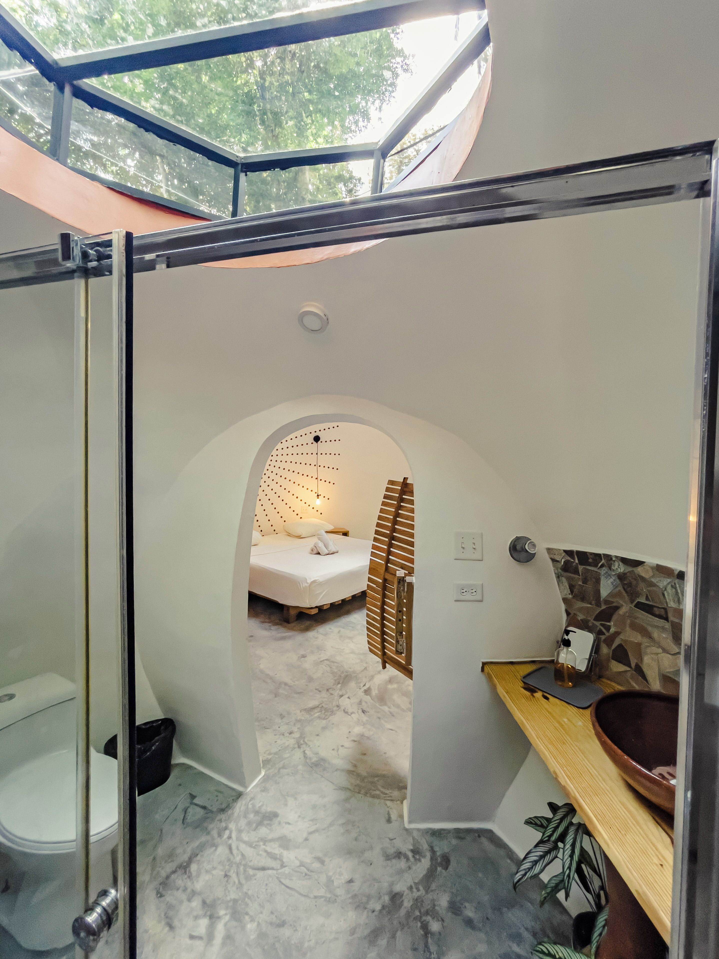 Deluxe-Suite, 1 King-Bett, Gartenblick (Dome with Panoramic View) | Badezimmer