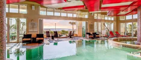 Indoor pool, outdoor pool