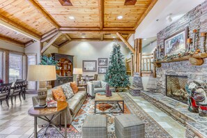 TV, fireplace, DVD player