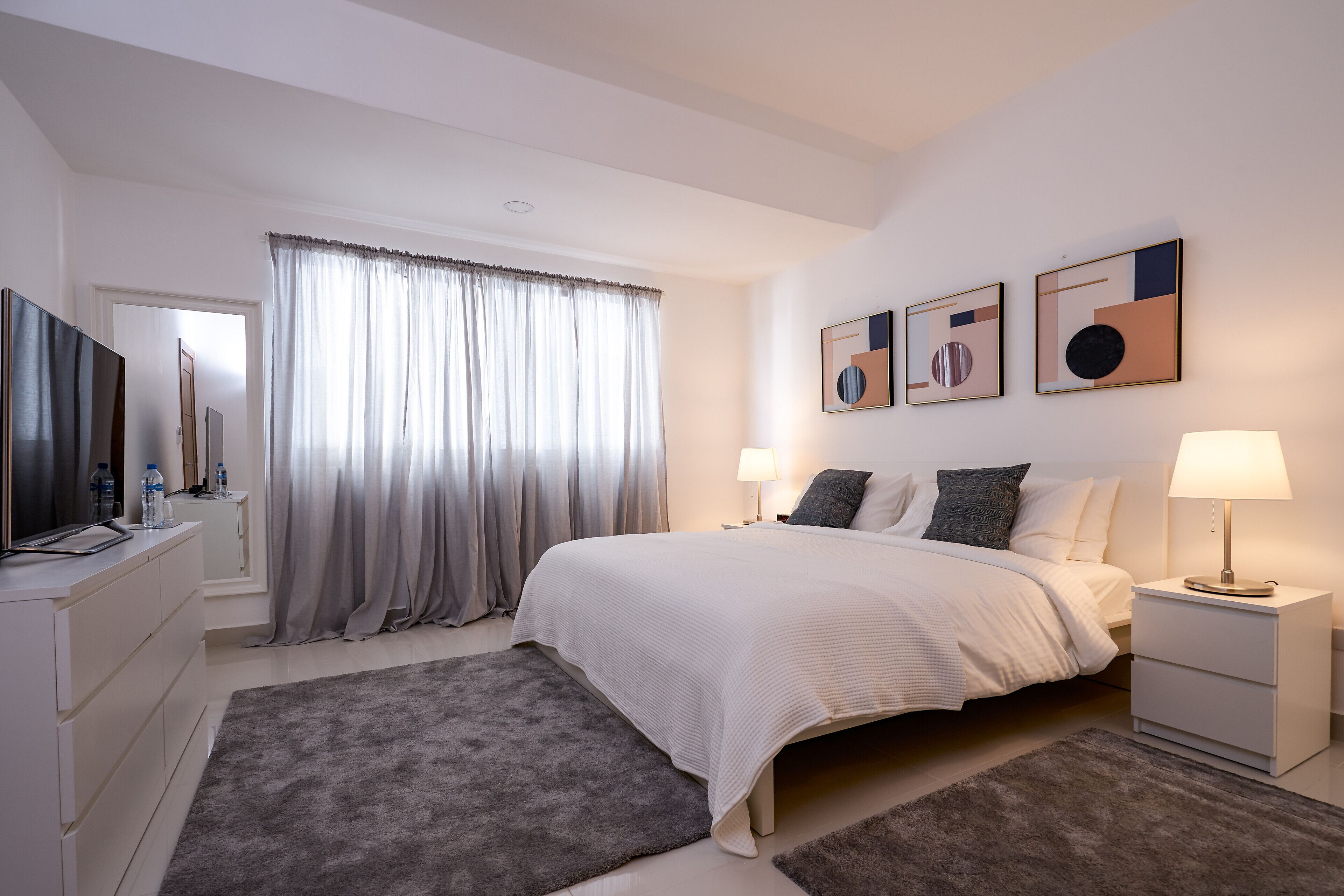 1 habitación y ropa de cama de alta calidad 
